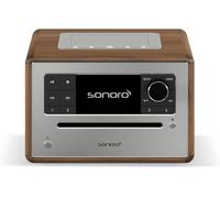 sonoro Elite Radio por Internet con reproductor de CD (FM, DAB Plus, Podcasts, Spotify, Amazon Music, Deezer), nogal
