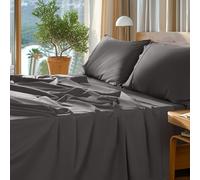 SONORO KATE Juego de sábanas de 100% algodón Egipcio, 1000 Hilos, sábanas de satén de Hotel de Lujo de 5 Estrellas, sábanas Suaves y Transpirables de Fibra Larga, se Ajustan hasta 16