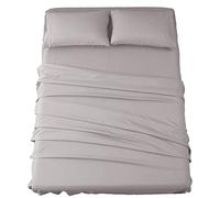 Sonoro Kate - Juego de sábanas de microfibra súpersuave, 1800 hilos, lujosas sábanas egipcias con dobladillo de 45,72 cm de profundidad, resistentes a las arrugas e hipoalergénicas, de 4 piezas; tamaños individual, individual XL, completo, queen, king, California king