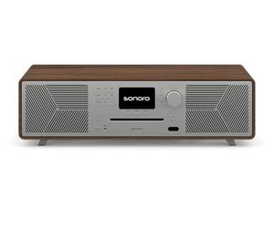 sonoro Master STERSTÜCK (Gen.2) - Sistema compacto con reproductor de CD (Airplay, Google Cast, Spotify, FM, DAB+) nogal