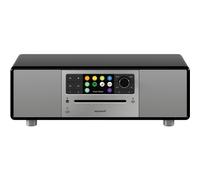 Sonoro Negro brillante de prestigio - plata - Sistema Hi-Fi "todo en uno", Spotify, Amazon Music, Deezer