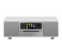Sonoro Prestige blanco brillante - plata - Radio de mesa FM o digital por Internet