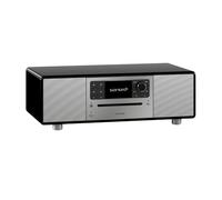 Sonoro Prestige Cadena Hi-FI (Radio FM/Dab+/Internet, Reproductor de CD, AUX, Bluetooth, Deezer, Spotify) Negro (Brillo) - Plata