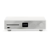 sonoro Receptor HiFi Maestro con Amplificador Clase D, Receptor de CD y Radio por Internet (Bluetooth, UKW, DAB Plus, Spotify, Tidal, Amazon, Deezer), mate, blanco, plateado