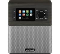Sonoro Stream roble - plata - Radio de mesa FM o digital por Internet