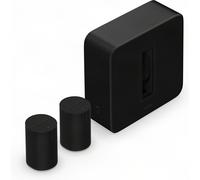 Sonos Pack 2x Era 100 SL + Sub (Gen 4) negro - Barra de sonido, AirPlay 2, Bluetooth, Wi-Fi, Subwoofer incluido, Apple Siri