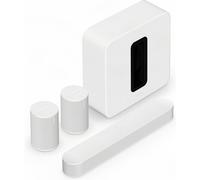 Sonos Pack Beam (Gen 2) + 2x Era 100 SL + Sub (Gen 4) blanco - Barra de sonido, Dolby Atmos, Dolby TrueHD, Wi-Fi, AirPlay 2, Bluetooth