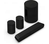 Sonos Pack Beam (Gen 2) + 2x Era 100 SL + Sub mini negro - Barra de sonido, Dolby Atmos, Dolby TrueHD, Wi-Fi, AirPlay 2, Bluetooth, Subwoofer incluido