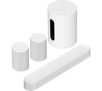 Sonos Pack Beam (Gen 2) + 2x Era 100 + Sub mini blanco - Barra de sonido, Dolby Atmos, Dolby TrueHD, AirPlay 2, Bluetooth, Wi-Fi, Subwoofer incluido