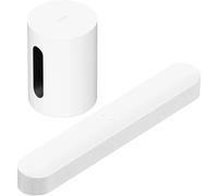 Sonos Pack beam (gen 2) + Sub Mini blanco - Barra de sonido, Dolby Atmos, Dolby TrueHD, AirPlay 2, Wi-Fi, Subwoofer incluido, Amazon Alexa