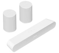 Sonos Pack Ray + 2x Era 100 blanco mate - Barra de sonido, Dolby Atmos, AirPlay 2, Bluetooth, Wi-Fi, Sonos Voice Control, Amazon Alexa