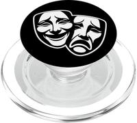 Sonríe Ahora llora más Tarde Blackwork PopSockets PopGrip para MagSafe