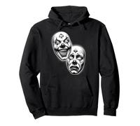 Sonríe Ahora llora más Tarde Máscaras de Teatro con Cara de Payaso Chicano Sudadera con Capucha