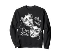 Sonríe Ahora llora más Tarde Máscaras del Teatro Chicana Sudadera