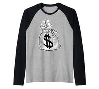 Sonríe Ahora Llorar Más Tarde Ángel Diablo Feliz Triste Vintage Cartoon Camiseta Manga Raglan