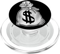 Sonríe Ahora Llorar Más Tarde Ángel Diablo Feliz Triste Vintage Cartoon PopSockets PopGrip para MagSafe
