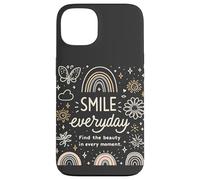 Sonríe Todos los días Encuentra la Belleza en Cada Momento Amor Positivo Carcasa para iPhone 13
