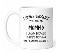 Sonrío Porque Eres Mi Mamá Taza Divertido Tazas De Desayuno Con Asa Mug Para Té Cappuccino Hogar Cacao 330Ml