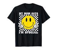 Sonrisa Cara Mi Mamá Dice Que Soy Especial para Hijos e Hijas Camiseta