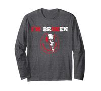 Sonrisa confundida Estoy roto Enfermedad invisible Estoy bien Roto Manga Larga