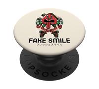 Sonrisa Falsa (Declaración Divertida de Sarcasmo) PopSockets PopGrip Adhesivo