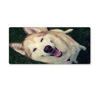 Sonrisa Perro Animal Alfombrilla de Ratón,XXL 300x800x2mm Grande Mouse Pad,Base de Goma Antideslizante,Superficie Tela Fina,Mejora la precisión y la Velocidad Adecuada para Jugadores,PC y portátil