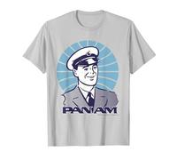 Sonrisa piloto Pan Am Camiseta, Hombre, Plata, L