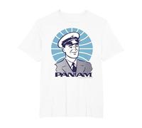 Sonrisa piloto Pan Am Camiseta, Hombre Tallas Grandes, Blanco, 6X Alto