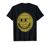 Sonrisa Positiva Palabra Nube Sonrisa Cara Vibes Optimista Estado de ánimo Camiseta