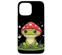 Sonrisas de rana con un hongo para niños y niñas divertidos Carcasa para iPhone 13 Pro Max