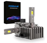SONRUIJIE 2024 Bombilla D1S D1R LED 6000K 100% Canbus 120W (60W/Luces) 24000LM 500% Más Brillante,Kit de reemplazo de xenón OEM HID,2 pezzi