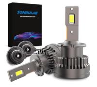 SONRUIJIE 2024 Bombilla D2S D2R LED 6000K 100% Canbus 120W (60W/Luces) 24000LM 500% Más Brillante,Kit de reemplazo de xenón OEM HID,2 pezzi