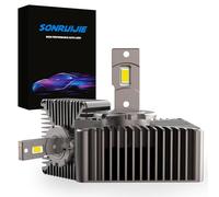 SONRUIJIE 2024 Bombilla D5S D5R LED 6000K 100% Canbus 120W (60W/Luces) 24000LM 500% Más Brillante,Kit de reemplazo de xenón OEM HID,2 pezzi