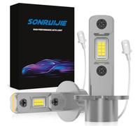 SONRUIJIE H3 LED Canbus Bombilla 100W 16000LM, 6000K 600% Brillante, lámpara halógena de diseño de reemplazo 1: 1, Plug and Play, Resistente al Agua IP68, 2 Piezas