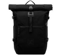 SONS OF ALOHA Mochila Kane Roll-Top Mochila de Mensajero XL Grande - Pet Reciclado, Repelente al Agua - Mochila de Senderismo Compartimento para portátil 15 Pulgadas Negro
