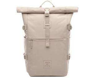 SONS OF ALOHA Mochila Kane Roll-Top Mochila de Mensajero XL Grande - Pet Reciclado, Repelente al Agua - Mochila de Senderismo Compartimento para portátil 15 Pulgadas Shell-Beige