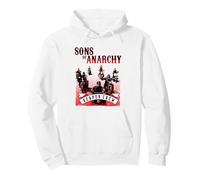 Sons of Anarchy Black and Red Poster Sudadera con Capucha
