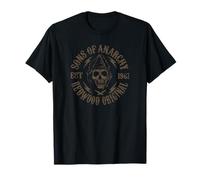 Sons of Anarchy Redwood Original Skull Biker TV Show Camiseta