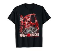 Sons of Anarchy Throwback Fear The Reaper Biker TV Show Camiseta, Hombre, Negro, 4XL