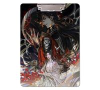Sonsoke Archivador escolar HuaCheng de Anime HuaCheng, 31 x 22 cm, de plástico PP, con clip para documentos A4, exámenes y deberes (HuaCheng 7)