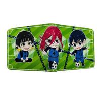 Sonsoke Blue Lock - Carteras de anime para hombre, doble pliegue, tarjeta de identificación, tarjeta de crédito, cartera multiusos para hombres y mujeres, regalo Cosprey, Foto de grupo 15, L, Moderno