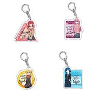 Sonsoke Bocchi the Rock Anime Figura de pie acrílica 4 piezas llavero acrílico llavero colgante decoración cosplay