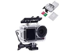 Sonsoke Carcasa impermeable [60 m resistente al agua] para DJI Action5PRO/4/3 - Funda de buceo resistente a los golpes con junta reforzada a presión de policarbonato y vidrio templado para buceo