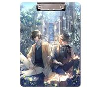 Sonsoke Carpeta escolar Anime dazai osamu - 31 x 22 cm carpeta de plástico PP con clip para documentos A4 - exámenes y deberes (Nakahara Chuuya 1)