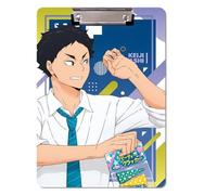 Sonsoke Carpeta escolar Anime Hinata Shoyo, 31 x 22 cm, de plástico PP, con clip para documentos A4, exámenes y deberes (Akaashi Keiji)