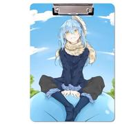Sonsoke Carpeta escolar Anime Rimuru Tempest, 31 x 22 cm, de plástico PP, con clip para documentos A4, exámenes y deberes (Rimuru Tempest 6)