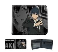 Sonsoke Denji Makima - Carteras de anime para hombre, doble pliegue, tarjeta de identificación, tarjeta de crédito, cartera multiusos para hombres y mujeres, regalo Cosprey, multicolor, L, Moderno