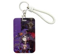 Sonsoke Furina Focalors Anime Card Holder 7 x 10 cm - Funda universal para tarjeta de identificación de estudiante e identificación para campus, autobús o tarjeta de crédito, Mona, estándar, Anime