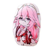 Sonsoke Genshin Impact - Figura de anime de peluche, almohada de peluche, para cosplay, decoración de Halloween, juguetes de cumpleaños, 45 cm (yae miko)