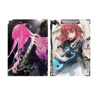 Sonsoke Gotoh Hitori Anime - Carpeta escolar de madera maciza de 31 x 22 cm, con clip de metal para documentos A4, exámenes y deberes (Kita Ikuyo 3)